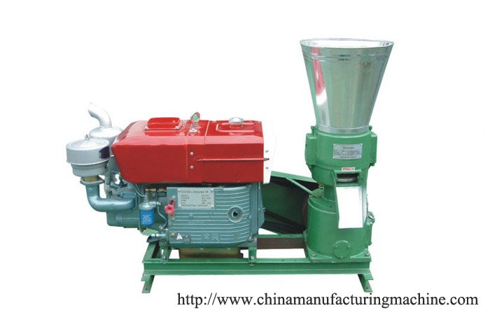 Diesel wood pellet mill