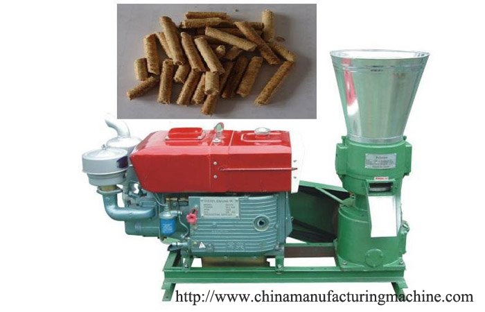 Small diesel straw pellet mill