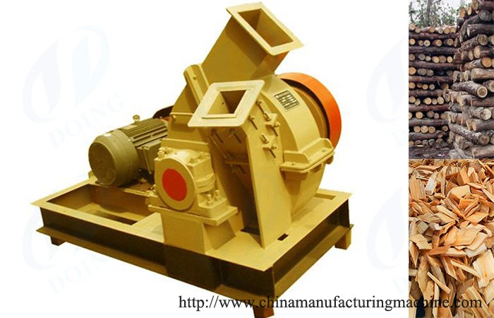 Industrial electric wood chipper