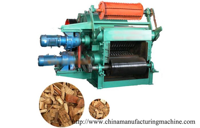 Drum wood chipper