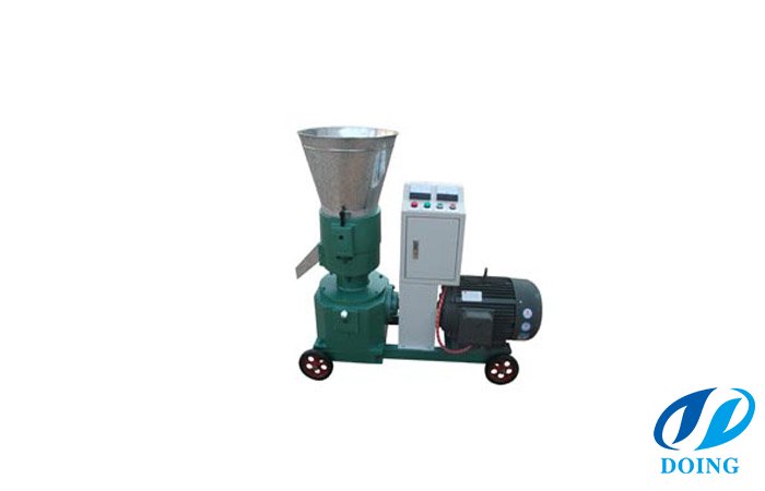 Portable flat die pellet mill machine