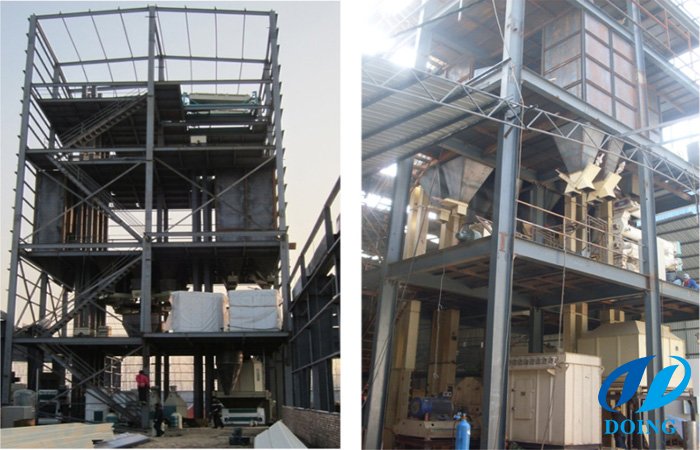 Wood pellet production line