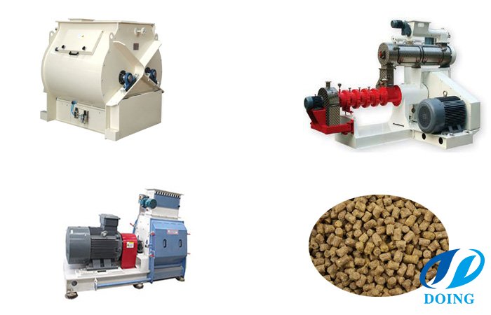 Floating fish feed pellet mill