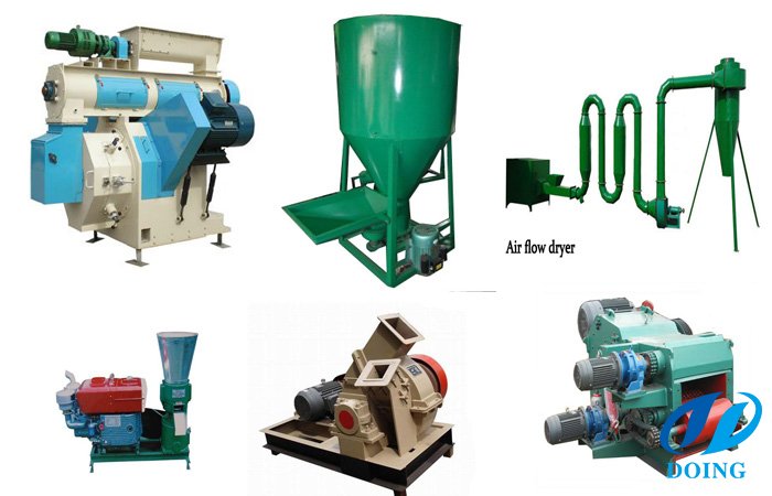 Wood pellet production machine