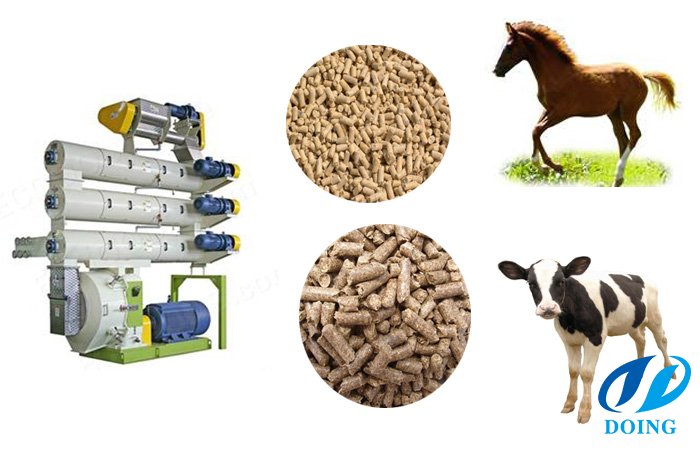 Cattle feed pellet mill machine