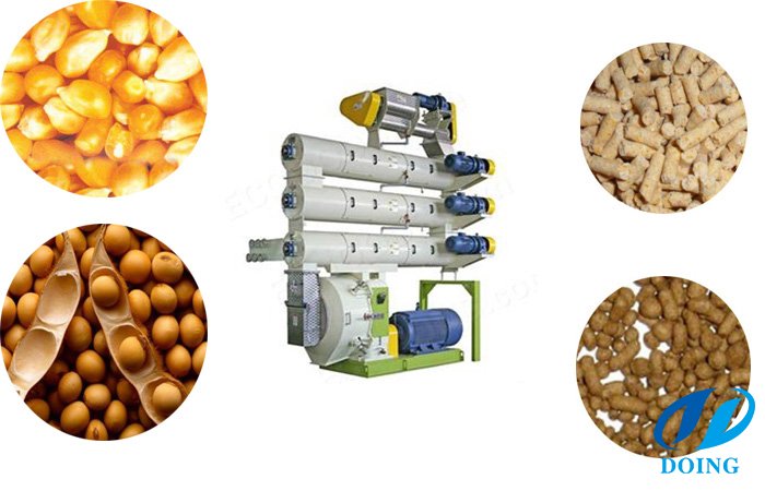 Ring die feed pellet mill for sale