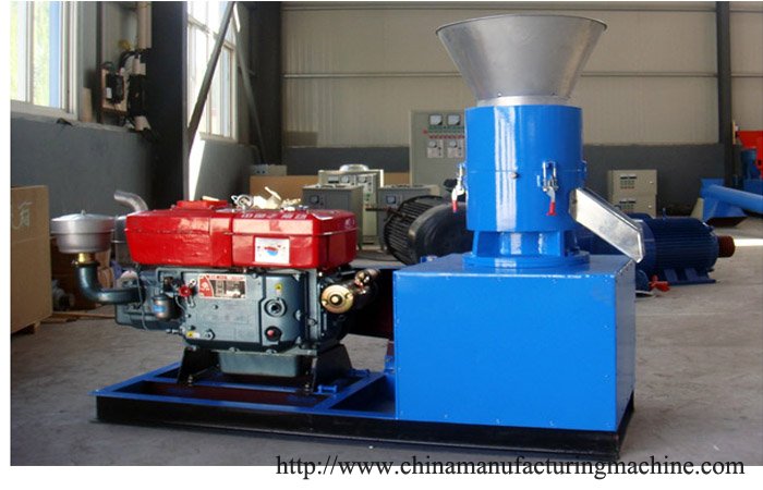 straw diesel flat pellet mill