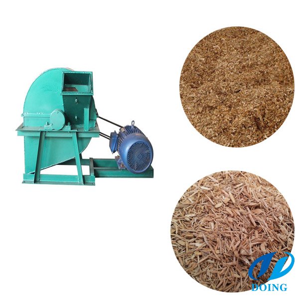 Wood waste shredder